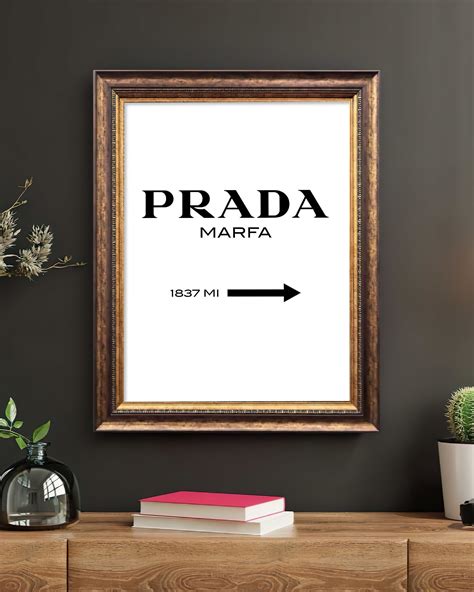 prada wall art framed|prada wall decor.